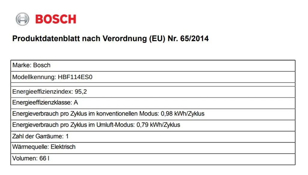 BOSCH Backofen HBF114 Mit PKM Induktionskochfeld IN4-2FZS Autark, 60cm 11 BOSCH Backofen HBF114 Mit PKM Induktionskochfeld IN4-2FZS Autark, 60cm – Bild 9
