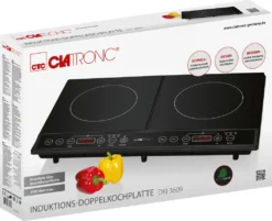 CLATRONIC Induktions-Doppelkochplatte DKI 3609 Schwarz 3500 Watt Herdplatte -Bosch Verkäufe 4b7488365421076f99d1e600db44756b