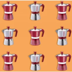 ESPRESSOKOCHER Aluminium Für 3 Tassen Espresso Maker PEDRINI INFINITY RED -Bosch Verkäufe 4ddec16f27bb6f36a01055ffab880a27