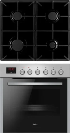 Amica - EHEG 934 112 E - Einbau-Herdset - Gas - Edelstahl