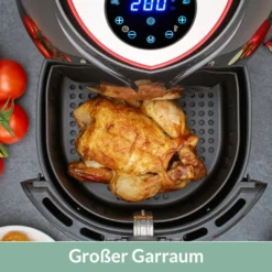 Monzana Heißluftfritteuse XXL Digitales Touch-Display 6,5L LED Mit Rezeptheft 1850W Küche Fritteuse Heißluftofen Schwarz -Bosch Verkäufe 4f0f5cde365e5bc29a339eb6f700a814