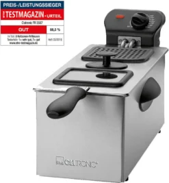 CLATRONIC Fritteuse FR 3587 Inox 3L 2000 Watt Fritöse Friteuse Frittöse NEU -Bosch Verkäufe 4fa94bbd29a20fb5f6be5794a08b9afa