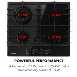 Klarstein Ignito 4 Zonen Gaskochfeld - 4-flammig Aus Glaskeramik, New Edition, Autark, 60cm, Sabaf-Brenner, Erdgas/Propangas, Sicher Mit Abschaltautomatik, Topfträger Aus Gusseisen, Einbau, Schwarz -Bosch Verkäufe 4fb43e81d0bb4bb75aa6f80b5986a7ae