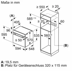 Bosch HBG5780B6 Serie 6 Einbaubackofen 71L Pyrolyse HomeConnect -Bosch Verkäufe 50b5302175282c5d449813f42db498b0