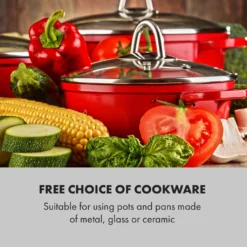 Klarstein Cookbuddy Doppelkochfeld, 2400W, Infrarot, Glaskeramik, Mobile Kochplatte, 2 X 18 Cm (Ø) Kochzone, 5 Temperaturstufen, Überhitzungsschutz, Elektrisch, Camping-Kochfeld, Edelstahl, Schwarz -Bosch Verkäufe 51da7deef9c04d6d16ff7a328d5a93a1