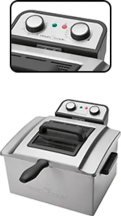 ProfiCook PC-FR 1038 Doppelfritteuse Mit 2 Kleinen Und Einem Großen Frittierkorb, 5 Liter Kapazität, Edelstahlgehäuse, 3000 Watt -Bosch Verkäufe 5223213ffb7909267b92bf920e56e1c5