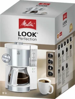 Melitta Filterkaffeemaschine Look V Perfection 1025-05 Weiß -Bosch Verkäufe 52687938fa4738fbad7037b6f2856127