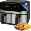 ProfiCook® Doppel-Heißluftfritteuse 9 Liter, XXL Heißluftfritteuse Doppelkammer, Frittieren Mit Heißer Luft Ohne Zusätzliches Öl, 9 Programme, Air Fryer, Touchscreen, PC-FR 1242 H, 2400W -Bosch Verkäufe 53c8aaaffa3921ff010ecd2907044817