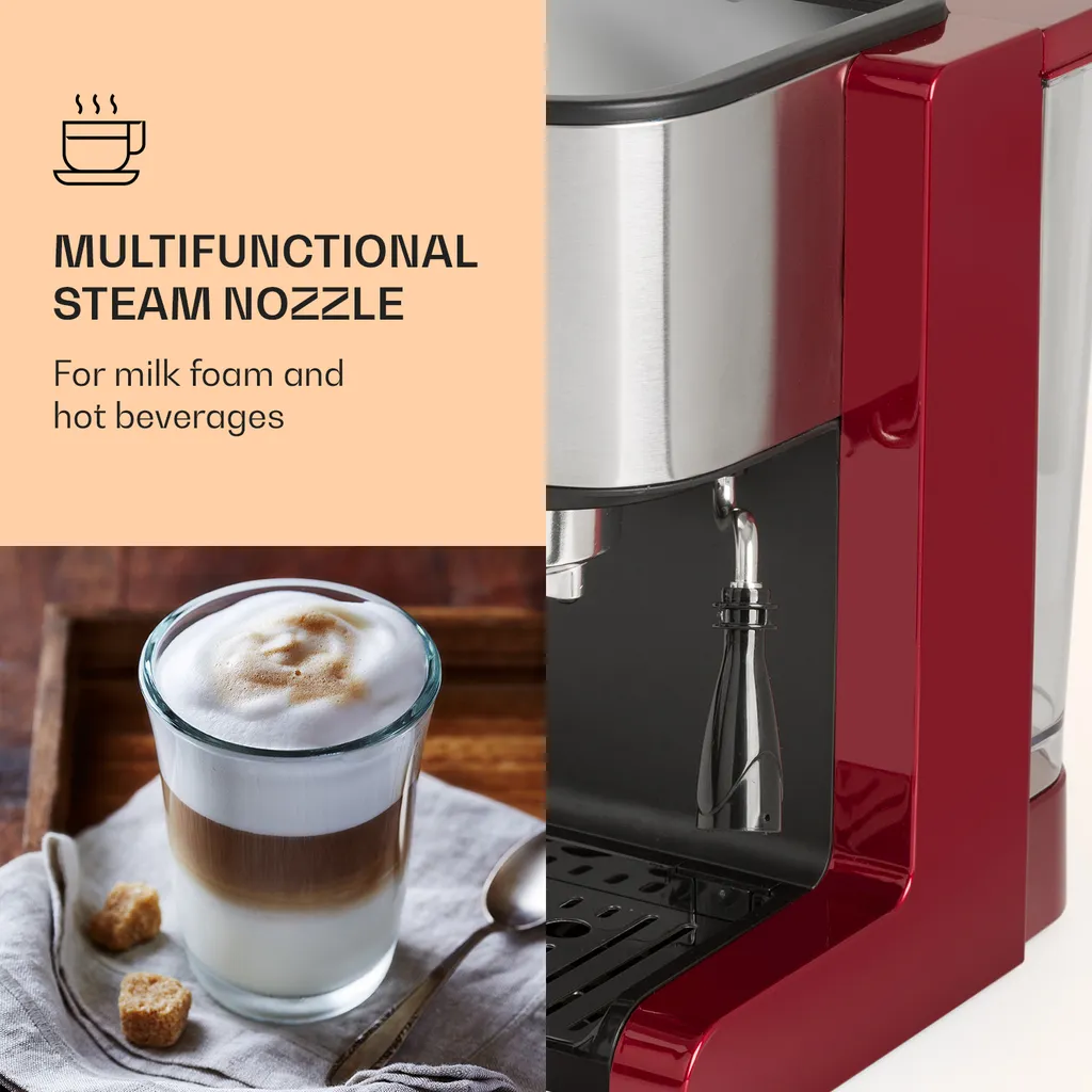 Passionata 20 Espressomaschine 20 Bar 6 Tassen 1,25 Liter Milchschaum 6 Passionata 20 Espressomaschine 20 Bar 6 Tassen 1,25 Liter Milchschaum – Bild 4