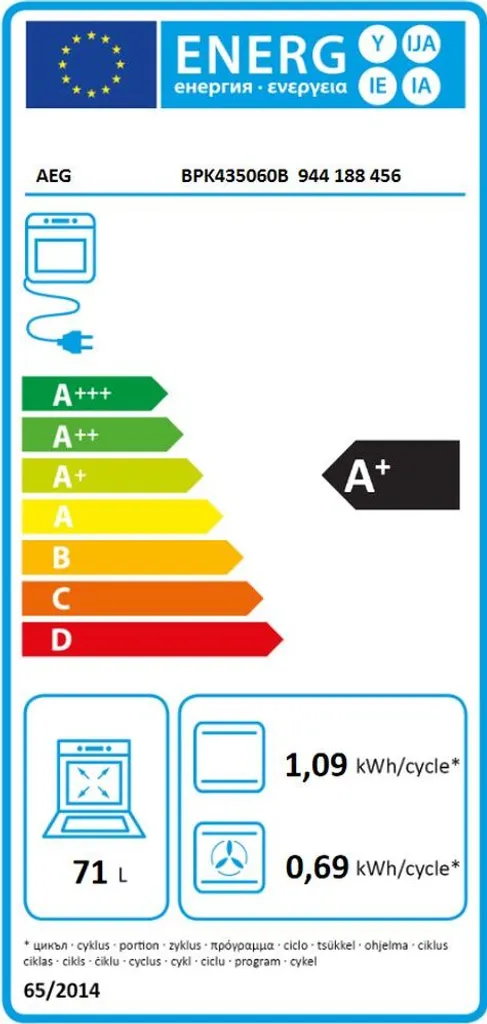 AEG - BPK435060B - Einbau-Backofen - Pyrolyse - Schwarz 7 AEG - BPK435060B - Einbau-Backofen - Pyrolyse - Schwarz – Bild 5
