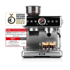 BEEM ESPRESSO-GRIND-PROFESSION Espresso-Siebträgermaschine Mit Mahlwerk - 15 Bar Espressomaschine Siebträger Maschine Barista Kaffee Mahlwerk Milchaufschäumer -Bosch Verkäufe 5727d4cd30cb9b380c4897a58f40c36c