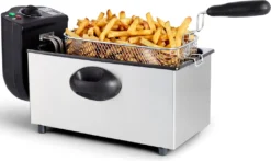 Fritteuse DESKI 3 Liter Edelstahl Schwarz 2000 Watt Friteuse -Bosch Verkäufe 592858eae01a71c7e69dbc7874fd960f