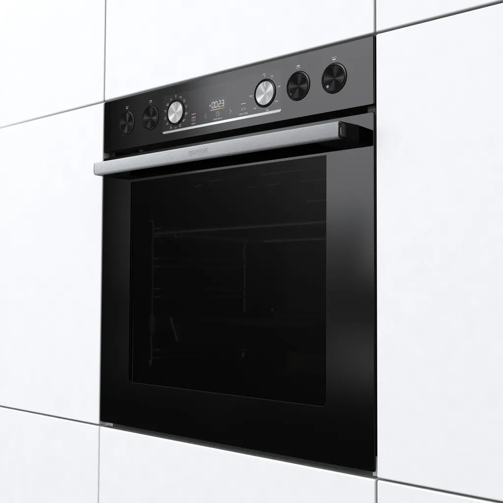 Gorenje Black Set 4 INDUCTION Einbauherd - Set Mit Induktions-Kochfeld Mit Edelstahlrahmen - 77L XXL Volumen - GentleClose - AirFry - PizzaMode - ChildLock - PerfectGrill - Teleskopauszüge - Schwarz 11 Gorenje Black Set 4 INDUCTION Einbauherd - Set Mit Induktions-Kochfeld Mit Edelstahlrahmen - 77L XXL Volumen - GentleClose - AirFry - PizzaMode - ChildLock - PerfectGrill - Teleskopauszüge - Schwarz – Bild 9