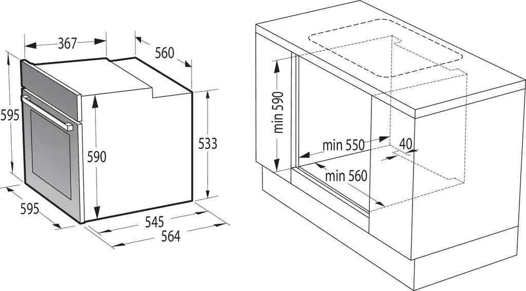 Gorenje Black Set 4 INDUCTION Einbauherd - Set Mit Induktions-Kochfeld Mit Edelstahlrahmen - 77L XXL Volumen - GentleClose - AirFry - PizzaMode - ChildLock - PerfectGrill - Teleskopauszüge - Schwarz 15 Gorenje Black Set 4 INDUCTION Einbauherd - Set Mit Induktions-Kochfeld Mit Edelstahlrahmen - 77L XXL Volumen - GentleClose - AirFry - PizzaMode - ChildLock - PerfectGrill - Teleskopauszüge - Schwarz – Bild 13