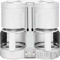 KRUPS Kaffeemaschine KM 8501 2 X 10 Tassen 2 X 1100 W Weiß -Bosch Verkäufe 5b807da44c84868b0542fa6720fcbb1d