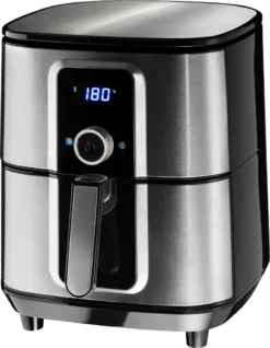 Tectake Heißluftfritteuse Ben 10,2 L - Silber