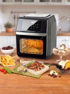 GOURMETmaxx Heißluft-Fritteuse Digital - 12l - 1800W Heißluft Fritteuse Fettfrei 12L Friteuse Airfryer Digital Drehgrill XL Fritöse -Bosch Verkäufe 5c7df5be941ab9565cd6fa912c302349