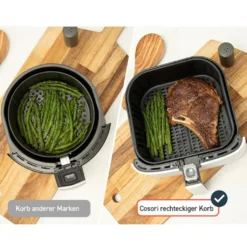 Cosori Premium 5,5-Liter Heißluftfritteuse Mit Spießgestell, Schwarz -Bosch Verkäufe 5cf73c5927c83f2c415b3788cb3ee416