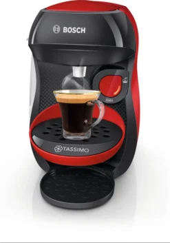 Bosch TASSIMO HAPPY Just Red +20€ Gutschein 1400 Watt +1 Packung Latte Macchiato -Bosch Verkäufe 609f1a221068ef89557228c4416dcbbd