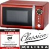 Melissa 16330109 CLASSICO Retro 20 Liter Mikrowelle Rot Metallic -Bosch Verkäufe 619ce460cbfaf3a401be12f20756be2b