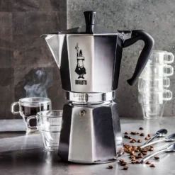 Bialetti Moka Express - 12 Tassen Espressokocher -Bosch Verkäufe 637b0b23c478b6ef3309f45438e883f0