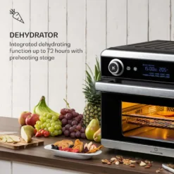 Klarstein AeroVital Jumbo 3in1 Heißluftfritteuse - 18L Heissluftfriteuse / Toaster / Dörrautomat , Airfryer Mit Touchscreen, 10 Programme, 30 Bis 230 °C, Edelstahl,inkl. 6-teiliges Zubehör 14 Klarstein AeroVital Jumbo 3in1 Heißluftfritteuse - 18L Heissluftfriteuse / Toaster / Dörrautomat , Airfryer Mit Touchscreen, 10 Programme, 30 Bis 230 °C, Edelstahl,inkl. 6-teiliges Zubehör -Bosch Verkäufe 67067c3c76dbe01eef8e705004fb4c11