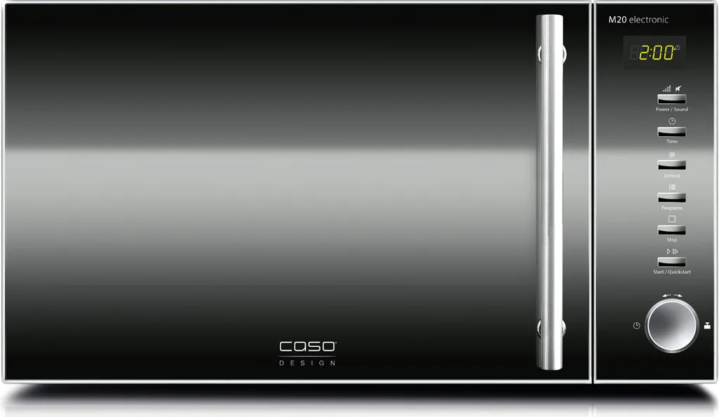 Caso 3315 M20 Mikrowelle Schwarzglas/Edelstahl 4 Caso 3315 M20 Mikrowelle Schwarzglas/Edelstahl – Bild 2