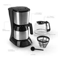 Kaffeemaschine Filter Kaffeemaschine 10 Tassen Thermoskanne Edelstahl Glaskanne -Bosch Verkäufe 67e0157b0baa77a8f360e00ee2a88e61