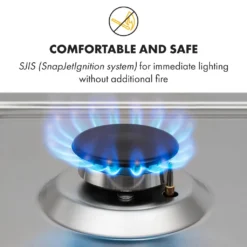 Klarstein Gasherd Einbau-Gaskochfeld - Sabaf-Brenner - Gaskochfeld Für Propan/Erdgas - Gasherd Kochfeld Einbau Gasherd Glaskeramik - 4-Flammig - Silber Einbau Gas Kochfeld Gasherd 4 Platten Kochfelder Herdplatte Kochplatte Einbaukochfeld -Bosch Verkäufe 6b19f82384c98a6ac107004c19a0e0ee 1