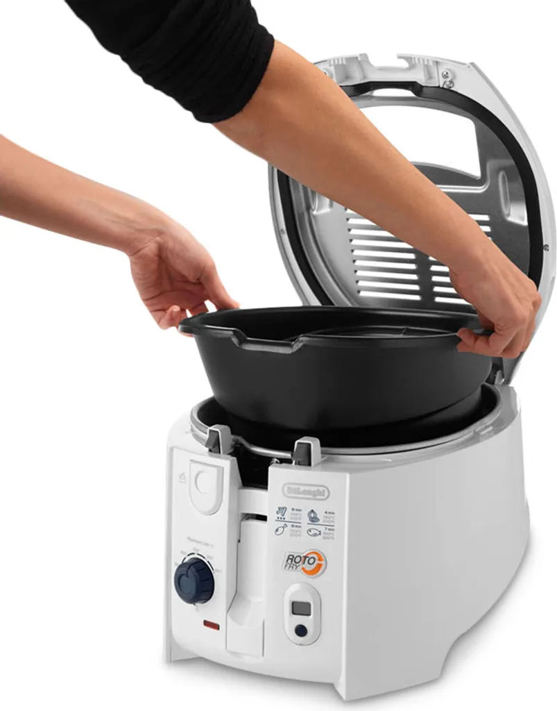 De'Longhi Delonghi F 28533 Roto-Fritteuse Weiss 17 De'Longhi Delonghi F 28533 Roto-Fritteuse Weiss – Bild 15