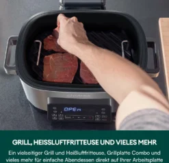 CHEFREE AFG01 Heißluftfritteuse & Grill, 8 In 1 Grill & Heissluft-Fritteuse, 265℃ Hochtemperaturrösten, 6L Extra Große Kapazität, Kompaktfriteusen Mit 4 Heizstufen, Heißluftfritteuse Mit Online-Rezepte -Bosch Verkäufe 6b915d42494519538c74d76e7a7befb9