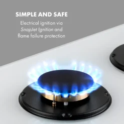 Klarstein Goldflame Domino Gaskochfeld , 2-flammig , Autark , 30 Cm , Einbau , Messing-Brenner , Erdgas/Propangas , Sicherheitsventile , Automatische Abschaltung , Topfträger Aus Gusseisen , Inkl. Schlauch Und Druckminderer , Glaskeramik Ø 8 Mm , Weiß -Bosch Verkäufe 6d3a1a3776055e82f33b49664e626be5