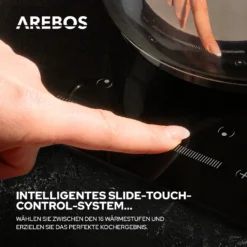AREBOS Glaskeramikkochfeld, 7200 W, 4 Kochfelder, 59 Cm, Autark, Inkl. Dual-Kochzone Und Bräterzone, Mit Sensor Touch -Bosch Verkäufe 6d6411340272dcb808528b6d2a8cc927 1