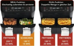 MAXXMEE Heissluft-Fritt. Doppelk. 2x3,8l -Bosch Verkäufe 6e866f0285ff5f76c06c163e73b9dfe3
