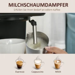 HOMCOM Espressomaschine Kaffeemaschine Aus Edelstahl Siebträgermaschine Mit Milchschäumer 1,5L Wassertank 15 Bar Für Espresso Cappuccino Latte Milchkaffee 850 W -Bosch Verkäufe 6fdbbf3b71748b7a154ab9f1fb232d3e
