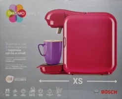 Bosch Tassimo Vivy2 Kapselmaschine TAS1401, Kompaktes Design, Vollautomatisch, Geeignet Für Alle Tassen - Pink 27 Bosch Tassimo Vivy2 Kapselmaschine TAS1401, Kompaktes Design, Vollautomatisch, Geeignet Für Alle Tassen - Pink -Bosch Verkäufe 710c937ae7ccbb08afbb913c91ca195a