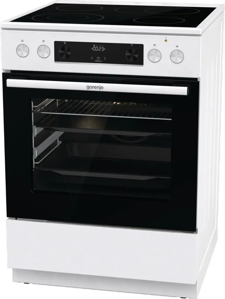 Gorenje GECS6C 70 WPA Elektro-Standherd - Glaskeramik-Kochfeld - 71 Liter - ExtraSteam - GentleClose - AirFry - Versenkbare Knebel - AquaClean - PerfectGrill - Teleskopauszüge - Weiß 8 Gorenje GECS6C 70 WPA Elektro-Standherd - Glaskeramik-Kochfeld - 71 Liter - ExtraSteam - GentleClose - AirFry - Versenkbare Knebel - AquaClean - PerfectGrill - Teleskopauszüge - Weiß – Bild 6