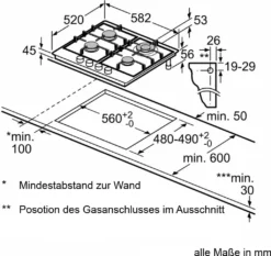 Bosch PCH6A5B90 60cm Einbau Gaskochfeld Autark Wok Brenner Edelstahl -Bosch Verkäufe 7372e35bd7e8f1d4b9cbb14227a84af8