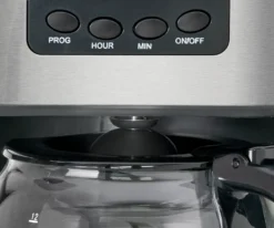 Clatronic KA 3642 Kaffeefiltermaschine Für 12-14 Tassen 1,5 L, Programmierbare 24-Stunden LCD-Digital-Zeitschaltuhr, Edelstahlfront -Bosch Verkäufe 765bb570c8f546671329efaf363d8aba