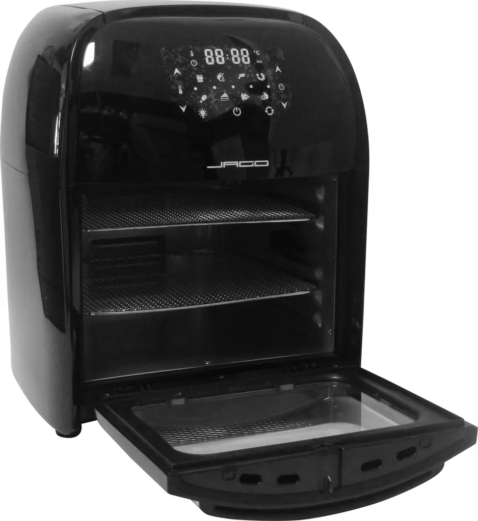 Jago® XXXL 8in1 Heißluftfritteuse 12L + 10 Zubehör - 1800W, LED Display Mit Touch Screen, 8 Programme / Timer, Ohne ÖL - Airfryer, Heißluft, Fritteuse, Heißluftofen, Backofen, Dehydrator, Grill 21 Jago® XXXL 8in1 Heißluftfritteuse 12L + 10 Zubehör - 1800W, LED Display Mit Touch Screen, 8 Programme / Timer, Ohne ÖL - Airfryer, Heißluft, Fritteuse, Heißluftofen, Backofen, Dehydrator, Grill – Bild 19