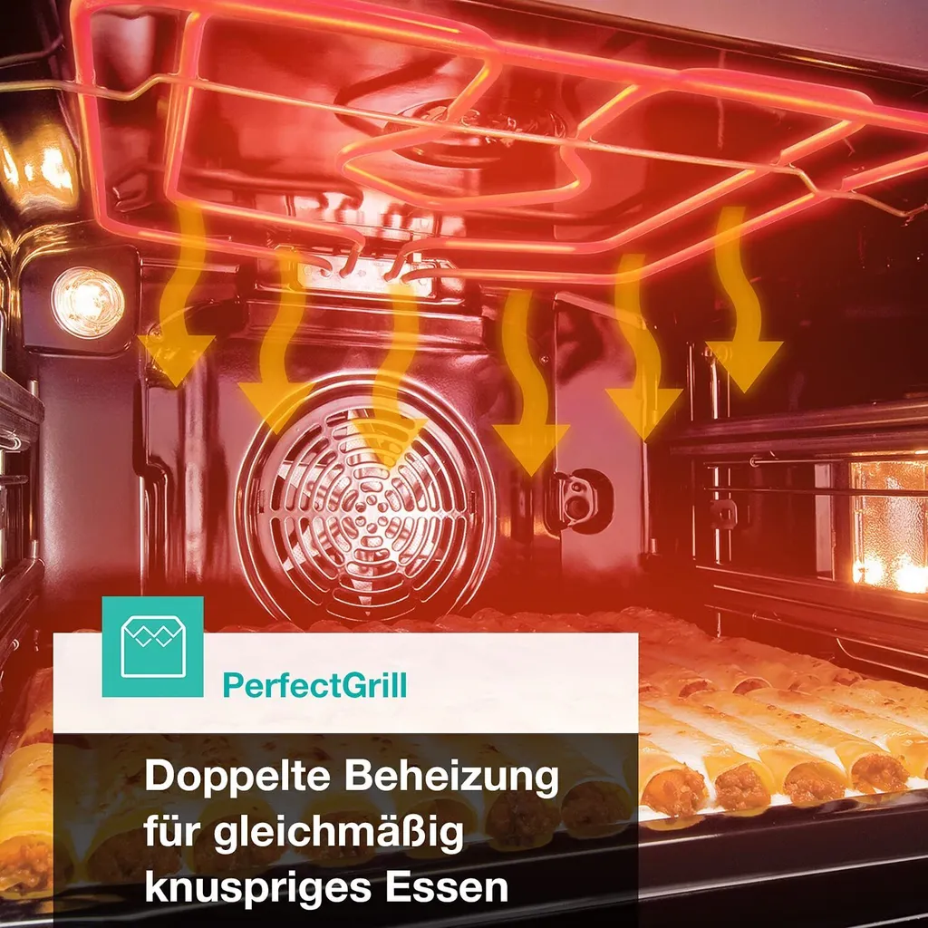 Gorenje Black Set 4 Einbauherd-Set Mit Glaskeramik-Kochfeld Mit Edelstahlrahmen, Heißluft - 77L XXL Volumen - ExtraSteam - GentleClose - EcoClean - AirFry - PizzaMode - PerfectGrill - Teleskopauszüge - Schwarz 14 Gorenje Black Set 4 Einbauherd-Set Mit Glaskeramik-Kochfeld Mit Edelstahlrahmen, Heißluft - 77L XXL Volumen - ExtraSteam - GentleClose - EcoClean - AirFry - PizzaMode - PerfectGrill - Teleskopauszüge - Schwarz – Bild 12