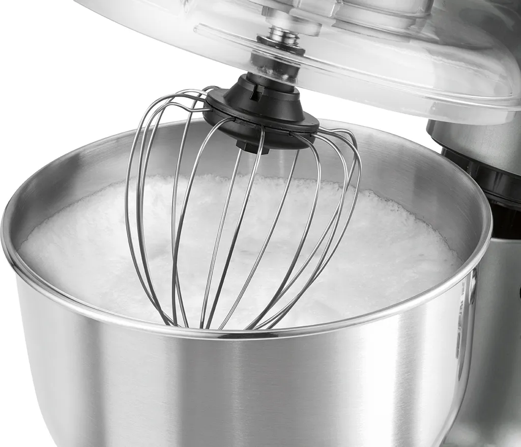 Clatronic KM 3674 Knetmaschine Inkl. Fleischwolf, Glas-Mixaufsatz, Pastafunktion, Digital LCD-Display, 6,2 Liter Edelstahlrührschüssel, 1200 W, Titan 6 Clatronic KM 3674 Knetmaschine Inkl. Fleischwolf, Glas-Mixaufsatz, Pastafunktion, Digital LCD-Display, 6,2 Liter Edelstahlrührschüssel, 1200 W, Titan – Bild 4