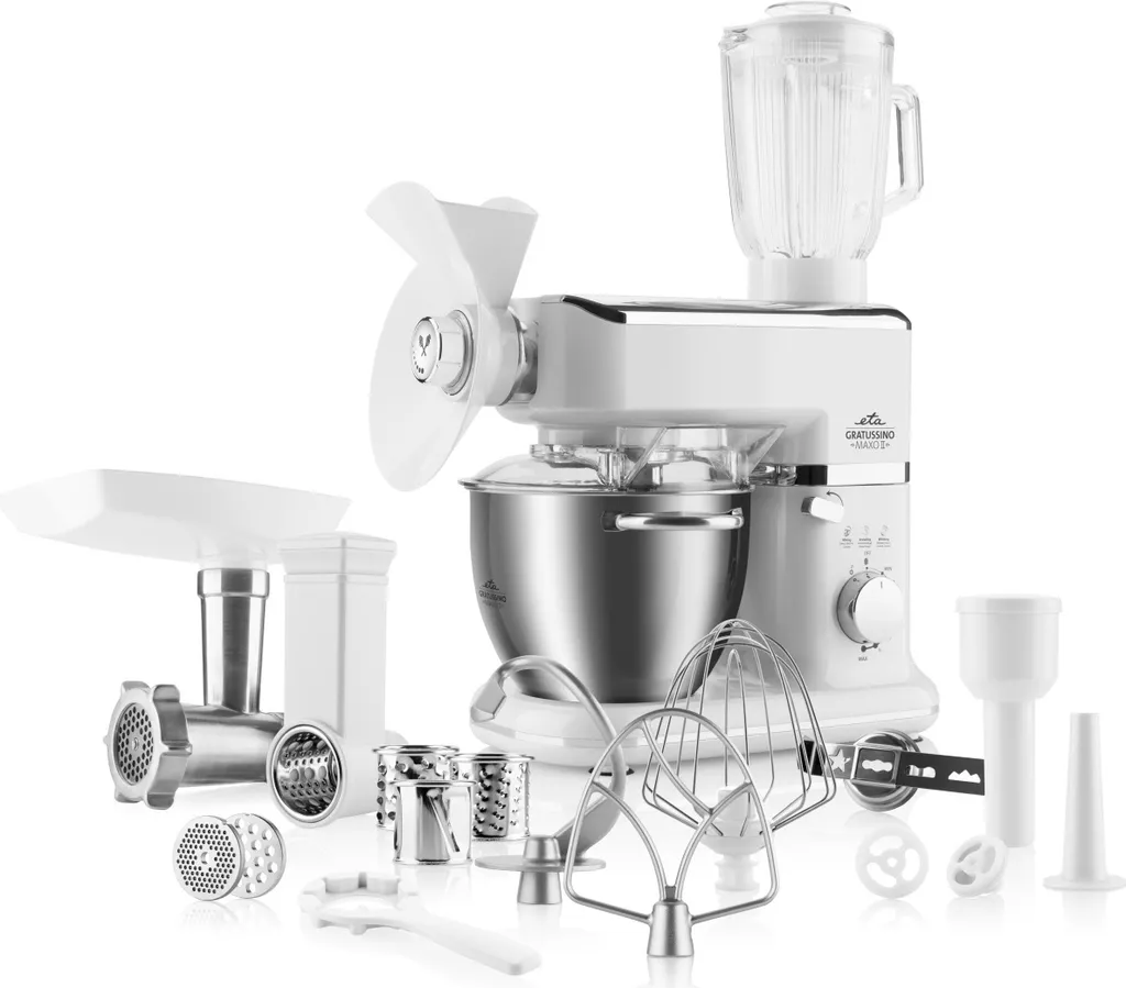 Küchenmaschine GRATUSSINO MAXO II ETA002390080, 1000 W, Getriebe Mit Metallausführung , Planeten-Rührwerk 3 Küchenmaschine GRATUSSINO MAXO II ETA002390080, 1000 W, Getriebe Mit Metallausführung , Planeten-Rührwerk