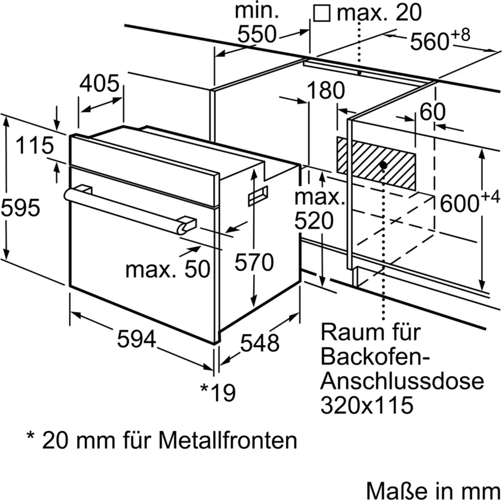 Siemens HB 113 FBS 1 Ed EB-BackofenA 5Heizarten 66L Versenkknebel 5 Siemens HB 113 FBS 1 Ed EB-BackofenA 5Heizarten 66L Versenkknebel – Bild 3
