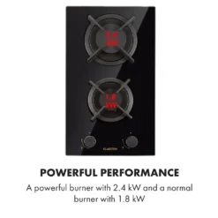 Klarstein Goldflame Domino Gaskochfeld , 2-flammig , Autark , 30 Cm , Einbau , Messing-Brenner , Erdgas/Propangas , Sicherheitsventile , Automatische Abschaltung , Topfträger Aus Gusseisen , Inkl. Schlauch Und Druckminderer , Glaskeramik Ø 8 Mm , Schwarz -Bosch Verkäufe 7b371c381ceca4dc0b9f6ff6db2b3f94