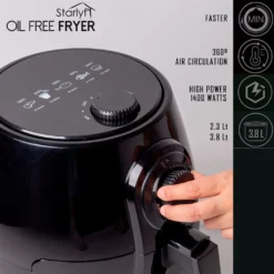 Starlyf® OIL FREE FRYER – Heißluftfritteuse, Umluft-Fritteuse Ohne ÖL, 3,8 Liter Fassungsvermögen, Spühlmaschinenfest, 1400 Watt – Aus Der TV Werbung -Bosch Verkäufe 7b5304ce94c0352116f69b9bf399aa26