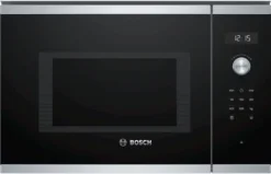 Bosch Serie 6 BFL554MS0, Integriert, Solo-Mikrowelle, 25 L, 900 W, Drehregler, Berührung, Schwarz, Edelstahl