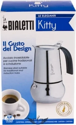 Bialetti Espressokocher Kitty 10 Tassen Inkl. 100g Perfetto Moka Classico -Bosch Verkäufe 7f80b70c3c62caa142988be573939971