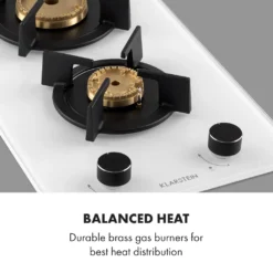 Klarstein Goldflame Domino Gaskochfeld , 2-flammig , Autark , 30 Cm , Einbau , Messing-Brenner , Erdgas/Propangas , Sicherheitsventile , Automatische Abschaltung , Topfträger Aus Gusseisen , Inkl. Schlauch Und Druckminderer , Glaskeramik Ø 8 Mm , Weiß -Bosch Verkäufe 80229fa3e3e1cfa5addb430e7e6eddfa