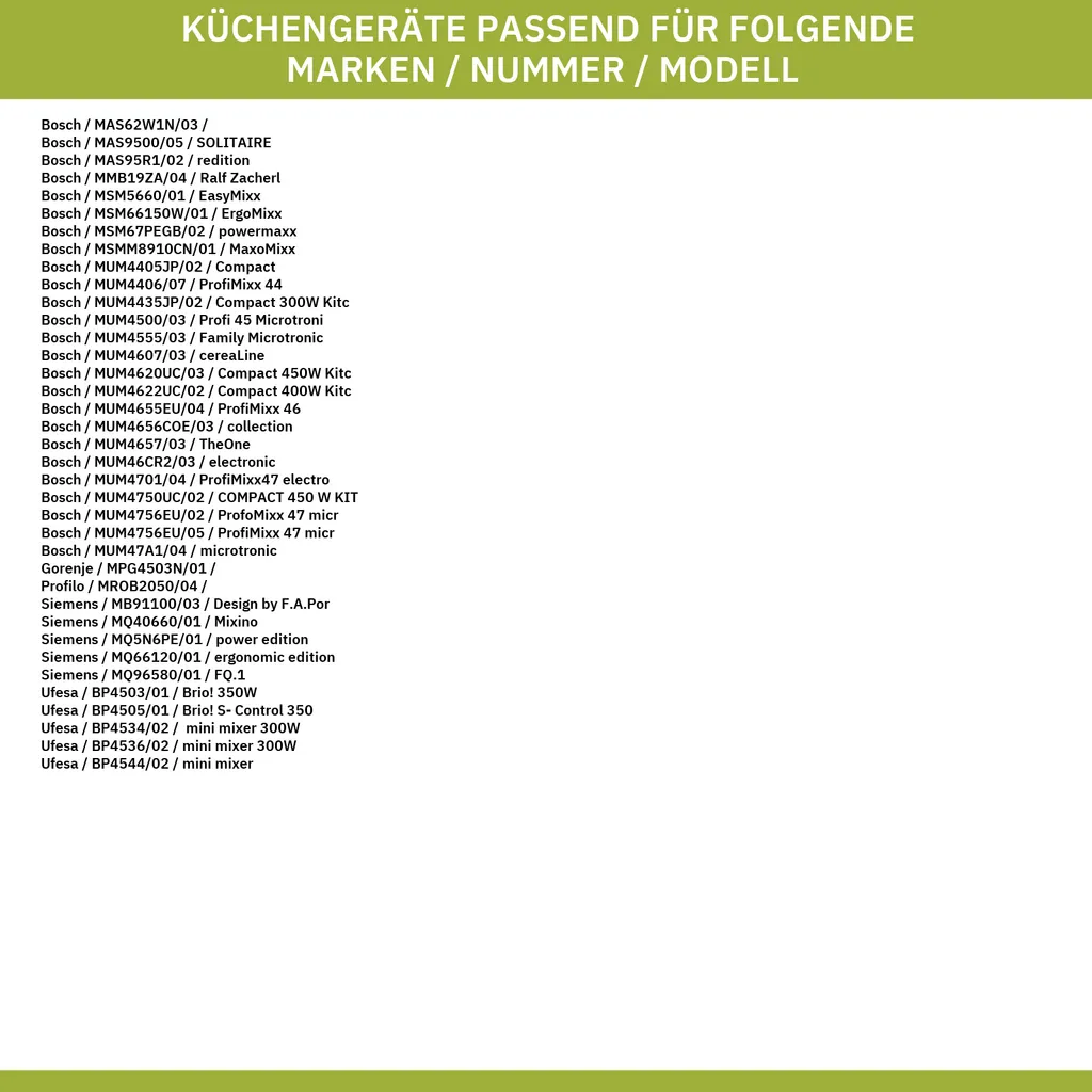 Bosch Siemens 10000212 4x Füsse Für MUM4... Küchenmaschinen, Allesschneider 5 Bosch Siemens 10000212 4x Füsse Für MUM4... Küchenmaschinen, Allesschneider – Bild 3